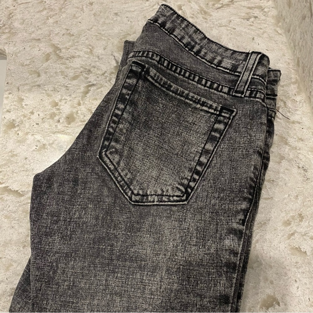 2/$10 2.1 Denim Acid Wash Grey Skinny Jeans Size 25